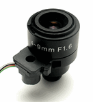 4.0-9mm, F1.6 M12 Mount, DC Iris CCTV Lens