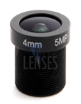 4.0mm, F2.0 5 MP CCTV Board Lens