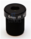6.0mm, F2.0, 5MP M12 Mount CCTV Lens