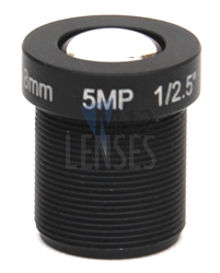 8.0mm, F1.8, 5MP M12 Mount CCTV Lens