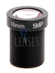 16.0mm, F2.0 5MP Mega Pixel CCTV Board Lens