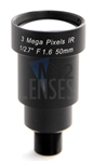 50mm, F1.6 M12 Mount, Fixed Iris CCTV Lens
