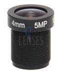 4.0mm, F1.8, 5MP M12 Mount CCTV Lens