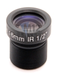 16.0mm, F2.0, 3MP M12 Mount CCTV Lens